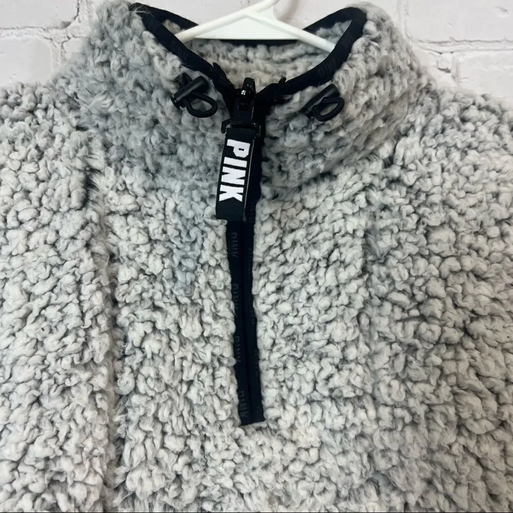 PINK Victorias Secret grey fuzzy